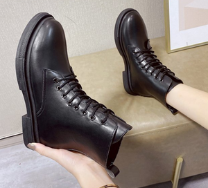 Mujer estilo británico otoño sin mangas diseño transpirable versátil suela gruesa botas cortas primavera y otoño suela bota - Product Image 6