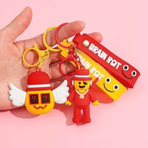 Nouveau design 2026 Porte-clés poupée en PVC mignonne en forme de maison de jeu pour sac à dos, clés de voiture de couple, cadeaux à suspendre - Product Image 3