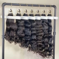 Extensions de cheveux humains courts, coupes bob pré-coupées, cheveux vierges vietnamiens Remy bruts avec cuticules alignées pour une installation rapide