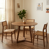 Table à manger ronde nordique moderne, mobilier de salle à manger minimaliste, design gain de place