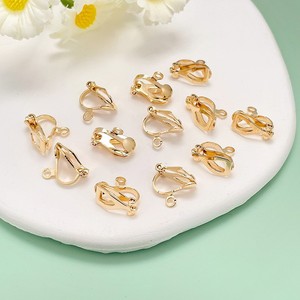 Boucles d'oreilles triangulaires à clipser en alliage de cuivre, clips d'oreille à ressort, convertisseur invisible, accessoires de bijoux DIY, unisexe - Product Image 3