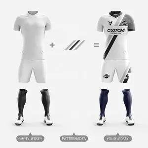 サッカージャージーは男性の練習のための昇華サッカーウェアを設定しますサッカーシャツカスタムサッカースポーツウェアサッカーチームユニフォーム