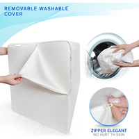 Chaise de massage lombaire pour chambre à coucher, coussin de repos élégant en mousse à mémoire de forme, ergonomique, pliable, confortable, avec housse