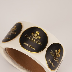 Tùy chỉnh Vinyl không thấm nước kết dính in ấn lá vàng dập Nhãn dán nhãn cho mỹ phẩm chai bao bì sản phẩm chai rượu vang - Product Image 3