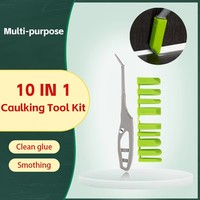 Ensemble d'outils de finition en silicone plastique professionnel pour l'industrie et le bricolage, 10 en 1, kit d'outils spatule JUXIN OEM ODM