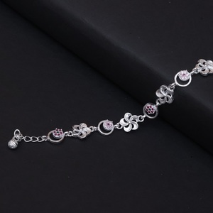 SATVA SILVER สร้อยข้อมือเงินแท้ชุบโรเดียม 64% ดีไซน์เรียบหรู สำหรับงานปาร์ตี้ งานแต่งงาน เครื่องประดับสำหรับทุกเพศ - Product Image 1