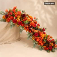 Vente en gros de fleurs artificielles en soie, arrangement en cascade de roses et d'hortensias, style moderne pour la décoration de table de mariage