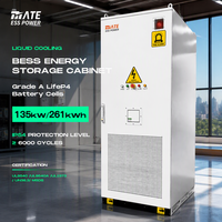Batterie au lithium MATE 135 kW 261 kWh BESS certifiée pour le stockage d'énergie industriel et commercial, solution de stockage d'énergie de secours