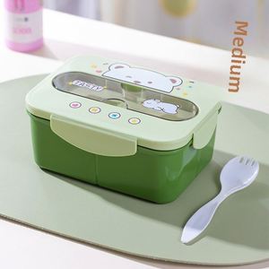 Microwaveable Plastic Bento <b>Lunch</b> Box <b>Set</b> Cute School Student Office Worker <b>Lunch</b> Box with Lids Includes Water Bottle - Product Image 6