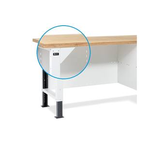 Établi réglable Fami avec plateau en bois 2000x750x74/1110mm - Product Image 2