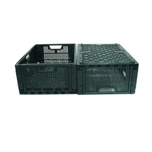 Bread Milk Moving Boxes Collapsible Divided Plastic Crates  Shipping Storage Logistic Box Foldable Plastic Crates