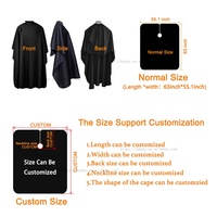 Capes de coiffure imperméables avec logo personnalisé et trous pour les bras, idéales pour barbiers et salons de beauté, marron et gris, pour la coupe – Offre spéciale