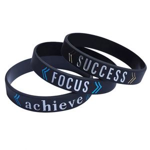 สายรัดข้อมือซิลิโคนสร้างแรงบันดาลใจ คุณภาพสูง ราคาประหยัด พร้อมโลโก้ที่ปรับแต่งได้ - Product Image 5