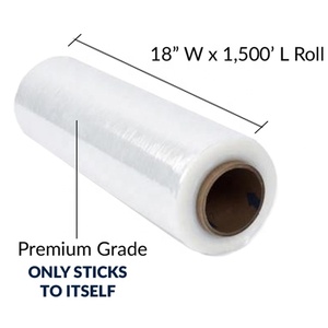 Công nghiệp sử dụng 1500 feet 80 máy đo rõ ràng nhựa Stretch <span class=keywords><strong>Wrap</strong></span> phim cho Pallet bọc - Product Image 6