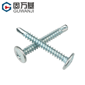 Vis autoperceuses Guwanji M4.2 M4.8 à tête ronde, zinguées bleu-blanc, pour la construction - Product Image 2