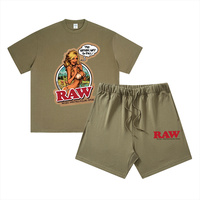 Vente en gros de t-shirts et shorts pour hommes de haute qualité, style streetwear d'été, 100% coton, Backwoods Cookie RAW personnalisés