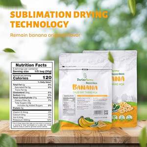 Muestra Gratuita de Plátano Liofilizado (FD) Dulce Natural Cultivado en Vietnam, Refrigerio Saludable, Empaquetado al por Mayor, Fruta en Rodajas Crujientes - Product Image 6