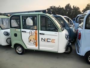 Moto électrique <span class=keywords><strong>4</strong></span> portes Tuktuk Corps fermé 3 passagers Certifié Dot Passager Commute Cargo Delivery E-Tricycle Abrité - Product Image 6