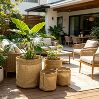 Sacs en jute compostables sur mesure, écologiques, respirants, sacs en toile de jute zéro déchet, 100% jute naturelle pour légumes et herbes