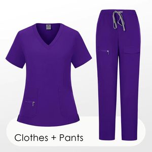 High-Quality Fabric Medical <b>Scrubs</b> Unisex Breathable Women Cool Stretch Jogger <b>Scrub</b> <b>Set</b> - Product Image 5