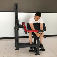 Appareil de musculation professionnel pour salle de sport, entraînement des bras, machine à curls biceps assis et extensions triceps à sélection de charge par broche