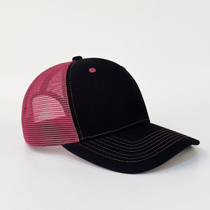 Sombrero de pesca con logotipo bordado personalizado de Vietnam, sombrero de camionero de pescador de malla rosa, gorra de béisbol Snapback deportiva, sombreros de 6 paneles - Product Image 2
