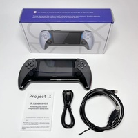 Consola de Juegos Portátil Mini Project X, Consola de Videojuegos HD de Dos Jugadores con Doble Mando para Niños