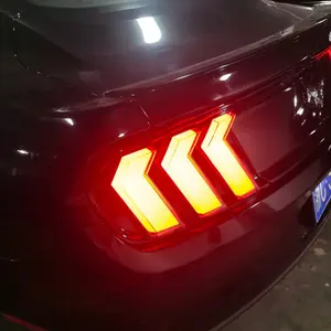 Mustang led 자동차 테일 라이트 2015-2022 포드 무스탕 자동차 액세서리 조명을위한 HOSI 리어 테일 라이트