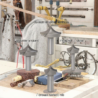 Fraiseuse à face multi-angles 6 cannelures pour le travail du bois (30/45/60) en carbure revêtu de TiCN pour centre d'usinage CNC haute vitesse OEM