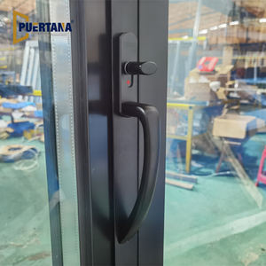 Système de porte en verre/aluminium standard américain Nafs 2011 avec moustiquaire accordéon - Product Image 3