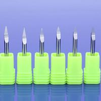 HOZLY 3A 3.175mm Fresa de grabado CNC de precisión para tallado, en forma de V, 2 filos, de carburo, herramienta de corte ODM OEM
