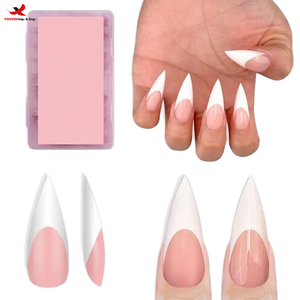 Uñas Postizas Stiletto Medianas Puntiagudas Largas Extra Gruesas de Acrílico Suave con Cobertura Completa para Diseño de Uñas, Venta al por Mayor, Pedido Mixto - Product Image 1