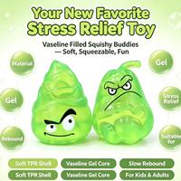 Jouet anti-stress en plastique à rebond lent, qui change de couleur selon la température, en forme de légumes de dessin animé mignons, à presser pour soulager le stress