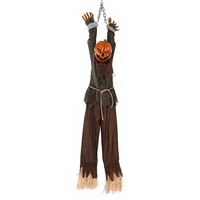 Décorations d'horreur animées grandeur nature pour Halloween 2026, clown animatronique, vente en gros