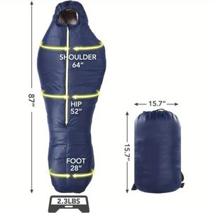 Sac de couchage ultraléger à 800 degrés pour temps froid, sac de couchage léger pour momies avec sac de compression - Product Image 2
