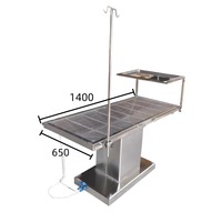 Table d'opération vétérinaire en acier inoxydable à température constante, simple et pratique, alimentée par charge, pour hôpital vétérinaire