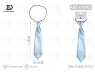 Corbata Elástica Brillante de 6.5x28cm, Azul Claro, Ajustable, Accesorio para las Cuatro Estaciones - Product Image 3