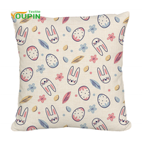 Vente en gros de housse de coussin 40x40cm coton lin taie d'oreiller tricotée unie ébauches pour la maison hôtel oreiller à sublimation