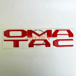 2016 <span class=keywords><strong>2017</strong></span> 2018-2021 3D/avion hayon surélevé insérer lettres emblème voiture coffre arrière lettre autocollants mot plaque signalétique - Product Image 2