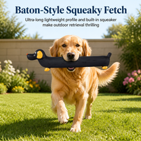 Jouet couineur pour chien en latex naturel, jouet à mâcher extra long en forme de teckel, jouet de dentition souple pour chiots et chiens de petite et moyenne taille