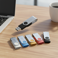 Flashdisk USB Murah Berkualitas Tinggi untuk Hadiah Promosi Logo Custom 128MB-128GB Warna-warni USB 2.0 Garansi 2 Tahun