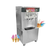 Nouvelle machine à glace molle et sorbet professionnelle à 5 saveurs, facile à utiliser pour fruits, lait, yaourt, eau, farine, noix