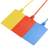 Étiquettes personnalisées Ningfei NFP PP pour vêtements industriels, étiquettes imprimées avec nom et logo, attaches en plastique pour câbles, longueur 400 mm, largeur 3,6 mm, -50~+80