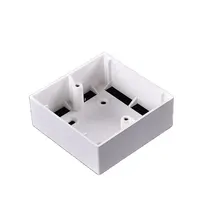 Kotak Sambungan Pemasangan Dinding PVC Antiapi Plastik Listrik Kotak Penyambung 86*86*33 Mm Kotak Belakang