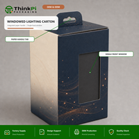 Boîte en carton ondulé pliable personnalisée pour l'emballage d'éclairage LED et d'électronique grand public