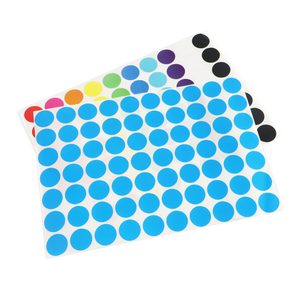 Vòng nhiều màu sắc dính dính bao bì nhãn phổ biến màu Matte kết thúc vòng tròn nhỏ 10mm 20mm 30mm màu Dot Sticker - Product Image 4