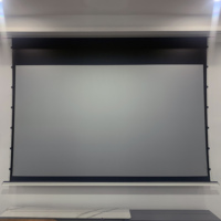 Película de PVC gris de 0.8 Gain y 3 capas de 0.25 mm, material para pantallas de proyección tensadas motorizadas