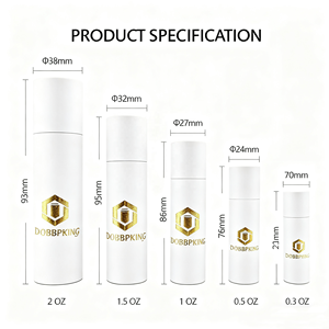 Новый дизайн, биоразлагаемый косметический крафт-дезодорант, бальзам для губ, бумажный тюбик для ухода за кожей, контейнер для упаковки продуктов - Product Image 3
