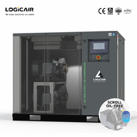Compresseur d'air industriel silencieux sans huile à vis refroidi par air LOGICAIR 5Kw 7.5Kw 11Kw 12Bar 15Bar 16Bar 30Bar 5Hp 10Hp