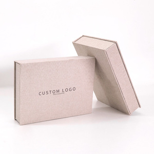 Chất Lượng Cao Tùy Chỉnh Vải Lanh Sang Trọng Từ Cuốn Sách Hình Dạng Hộp Giấy Cho Tạp Chí Bao Bì Lá Vàng In Ấn Cứng Nhắc Hộp - Product Image 2